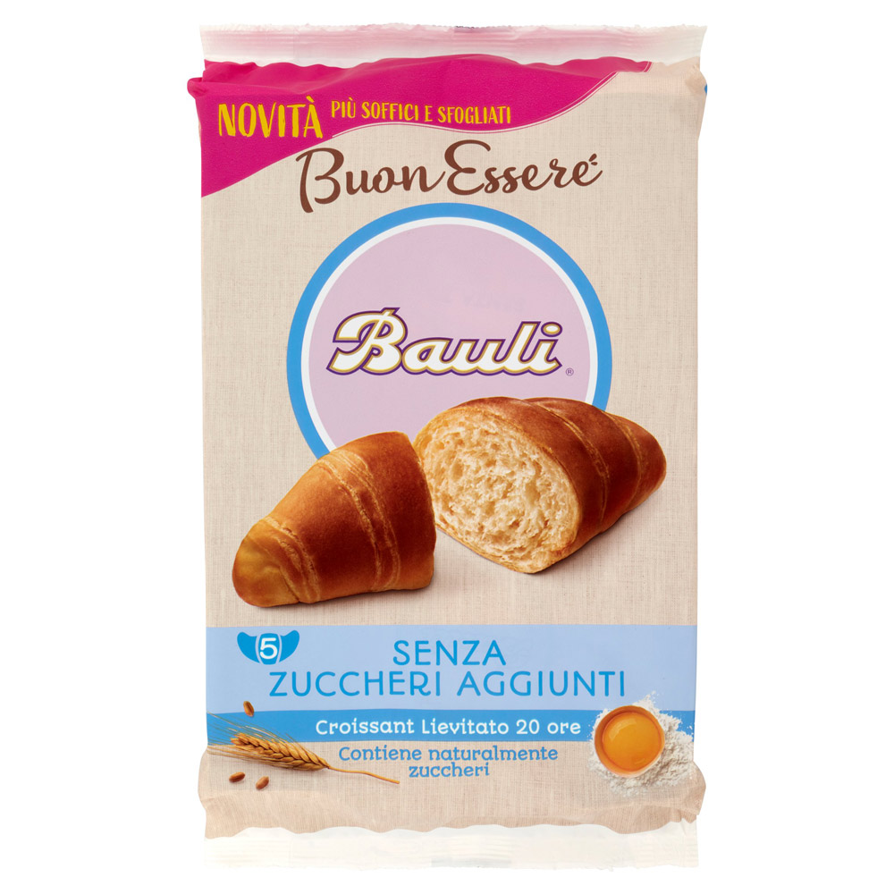 Croissant Senza Zuccheri Aggiunti Bauli X 6 Gr 185 Tiportolaspesa It