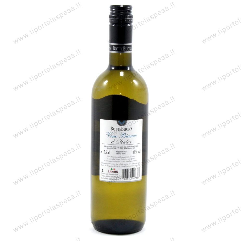 Vino Bianco Botte Buona Caviro Cl.75 - Www.tiportolaspesa.it