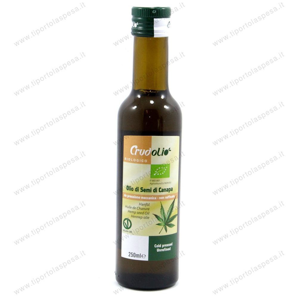 Olio di semi di canapa Crudolio Bio lt.0,25 