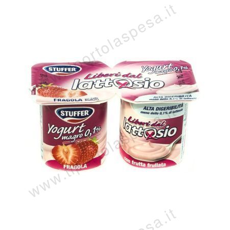 LIBERI DAL LATTOSIO YOGURT MAGRO 2x125g FRAGOLA - Stuffer