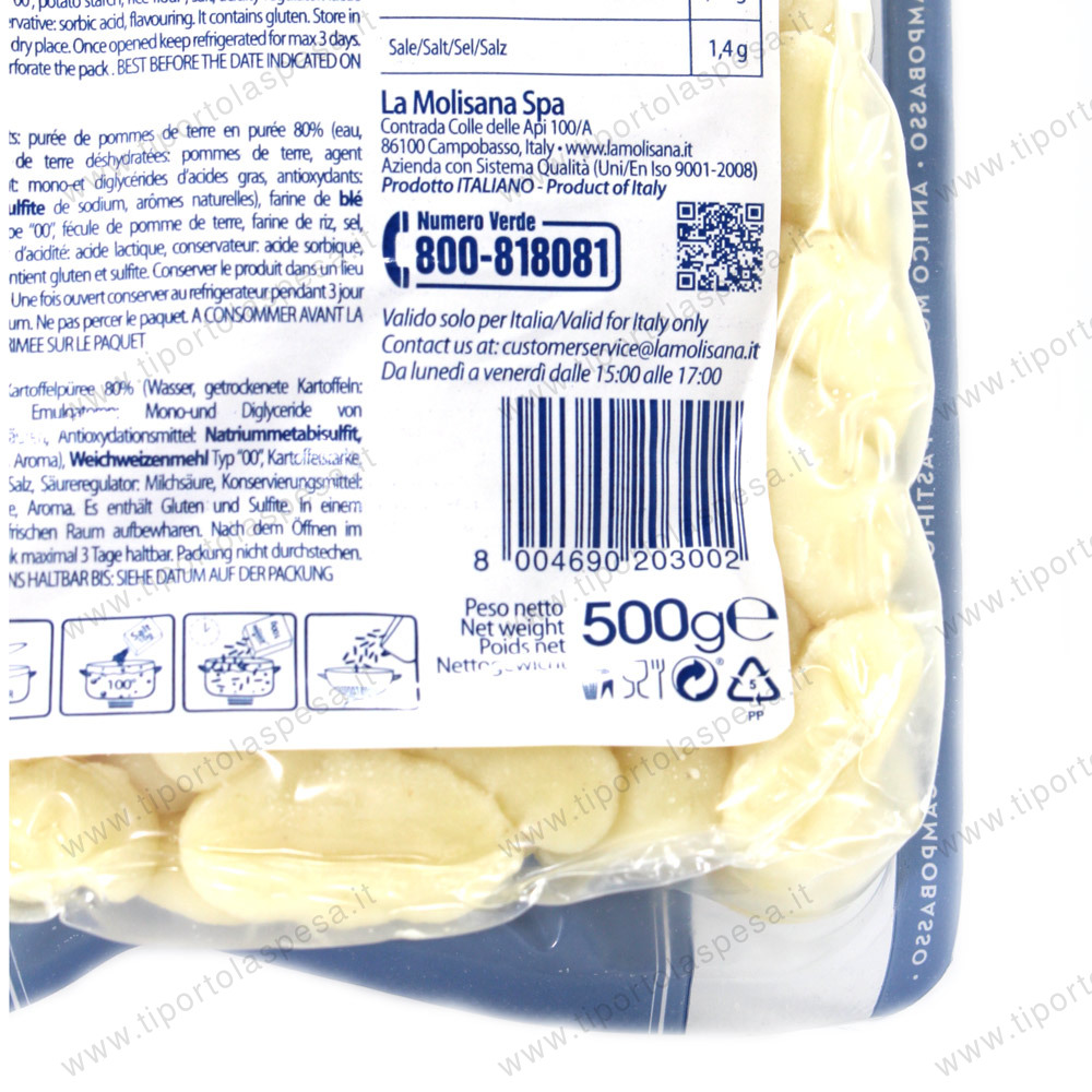 Gnocchi di patate La Molisana gr.500 