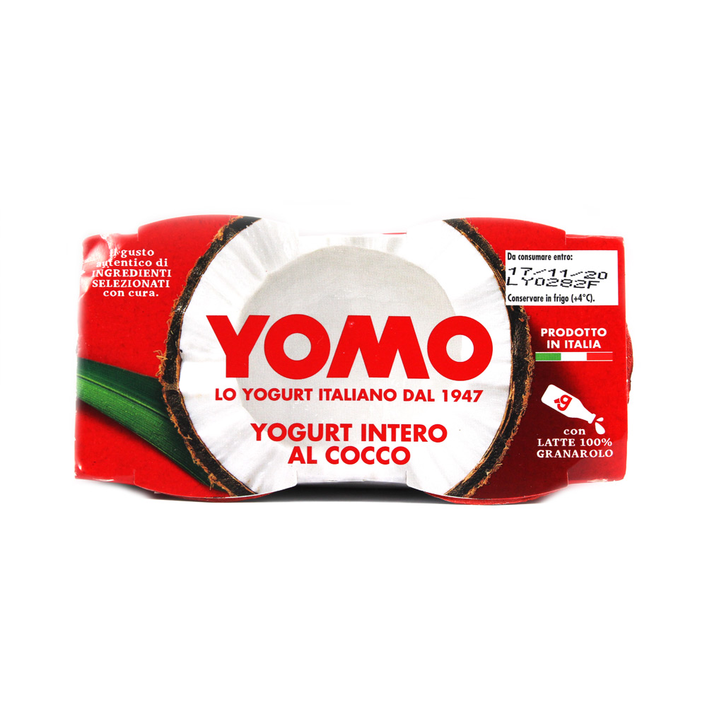 Yomo Yogurt Intero al Cocco, 2x125g : : Alimentari e cura della  casa