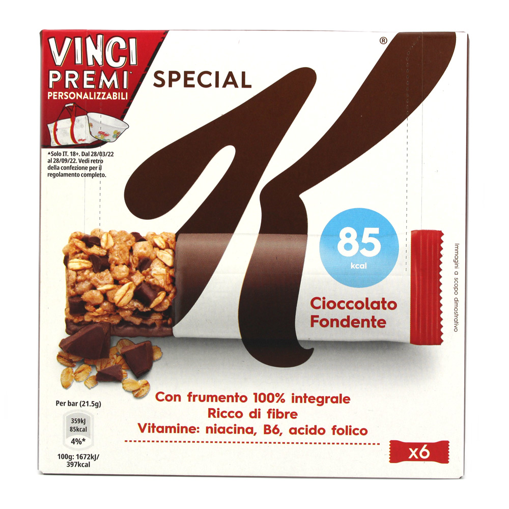 Barrette Cereali Cioccolato Fondente Special K X 6 Gr.129 - Www ...